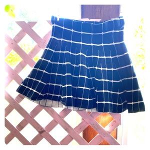 Fit and Flare Black/white Skirt